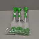 Amazon Brand - Mama Bear Baby Bottle Brush with Nipple Cleaner and Suction Cup Stand, White (Pack of 3)