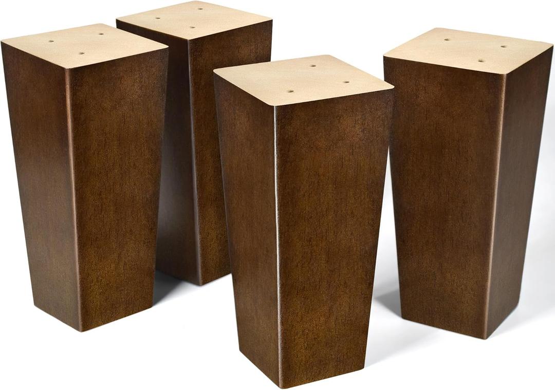 AORYVIC Wood Furniture Legs 6 inch Sofa Legs Square Couch Legs Universally Applicable Replacement Legs for Ottoman, Dresser, Easy to Install, Normal Size for U.S.Made and Other Furniture