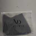 VIDUSSA Off Shoulder Tops for Women - Silk Satin Blouse Dressy Casual Short Sleeve Ruched Asymmetrical Summer Shirts (XX-Large, Black)