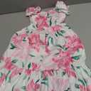 Mommy and Me Matching Dresses Summer Floral Boho Ruffled A-Line Beach Maxi Dress with Pockets (US, Age, 3 Years, 4 Years, Pink)
