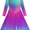 Funnycokid Girls Dress Size 5 Long Sleeve Kids Clothes