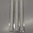 Homemory 3 Pcs Waxy Flameless Taper Candles with Remote, Flickering Battery Operated Taper Candles, Led Flameless Candlesticks Classic Tall Candle for Home, Wedding, Party, Ivory, 9.6 inches