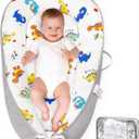 HKAI Baby Lounger  Soft Cotton Infant Floor Seat for Newborn to 24 Months, Portable Baby Essentials for Boys & Girls, Travel-Friendly Baby Lounge Pillow