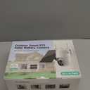 Wireless Solar Security Camera Outdoor, Home Security Cameras with Solar Panel 360 Live View, 2K Color Night Vision, AI Motion Detection, IP66 Weatherproof, Local/Cloud Storage (2 Packs)