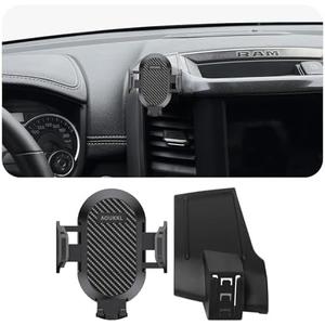 AOUKKL Car Phone Holder Fits for Dodge RAM 1500 2500 3500 (5 and 8.4 inch Screen) 2019-2024 Accessories,Thick Cases Friendly,Cell Phone Mount for 4.7-7 in Phones,360 Degree Rotation,Easy to Install AOUKKL Car Phone Holder Fits for Dodge RAM 1500 2500 3500 (5 and 8.4 inch Screen) 2019-2024 Accessories,Thick Cases Friendly,Cell Phone Mount for 4.7-7 in Phones,360 Degree Rotation,Easy to Install