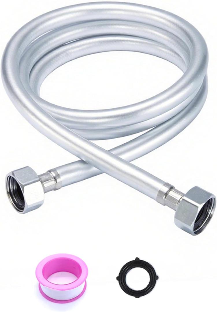 Upgraded Water Hose Accessory kit for Automatic Dog Water Bowl Dispenser, Anti-Explosion Hose Kit Includes 3/4'' Water Hose, Sealing Tape, 2 Pcs O-ring seals