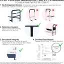Vaunn Medical Bed Rail for Elderly Adults Safety, ASTM F3186-17 Certified, Adjustable Bed Assist Handle and Grab Bar for Seniors, 300 lb, Tool-Free Assembly, Large