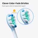 Plaque Control Replacement Heads for Philips Sonicare, Electric Toothbrush Replacement Heads for Adults, White 10 Pack