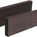 Tzong 2Pcs Black Ebony Lumber Wood Timber Handle Plate for Music Instruments DIY Tools 3/8"x1.5"x5"