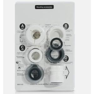 8 Pieces Mounting Accessories Set for Large Plastic Adaptor (Not Included).Compatible for Various Types of Kitchen faucets.