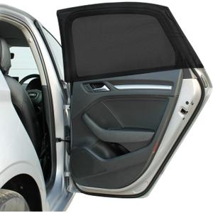 Car Window Shades, 2 Pack Breathable Car Window Shade for Baby for Side, Super Stretchy Sun Shade for Car Window for Baby Block Sun Heat and Harmful UV Rays, Universal Fit Most (98%) of Cars, SUV