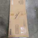 70" Fireplace TV Stand, 2-Tier LED Entertainment Center with 36" Fireplace, Fits TVs up to 80", Modern High Gloss TV Console with LED Lights & Storage Cabinets for Living Room, White + Black