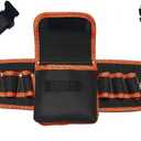 Tool Belt,9-Pockets Heavy Duty Padded Tool Belts for men and Women,for Garden,Electrician,Carpenter,Construction,Work Apron,Black+Yellow