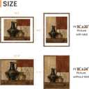 upsimples 18x24 Picture Frame, Wall Decor Poster Frames, Rustic Brown 1Pack