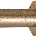 Ivilon Tension Curtain Rod - Hexagonal Spring Tension Rod for Windows or Shower, 24 to 36 Inch, Warm Gold