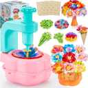 Fabric Flower Bouquets Toys for Girls - Arts & Crafts Gift for Kids Ages 4-9, Mess-Free Fun, Build Your Own Bouquet, DIY Flower-Making Craft Toy Kit, Creative Birthday Gift for Girls