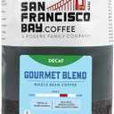 San Francisco Bay Coffee - Decaf Medium-Dark Roast Whole Bean Coffee - Decaf Gourmet Blend (2 lb bag) - Swiss Water Processed (BBD 15 APR 2026)