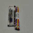 Zebra Pen F-301 Ballpoint Fine Point 0.7mm Stainless Steel Retractable Ballpoint 2-Pack Easy-Glide Ink, Non-Slip Grip, Metal Clip, Refillable with F-Refill, Professional Design (27112) + Crayola Erasable Colored Pencils (10ct), Assorted Kids Colored Pencils for Coloring Books, Back to School Essentials, Coloring Supplies for Classrooms, 6+
