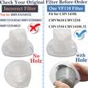 6 Pack Replacement Vacuum Filter for Black & Decker Power Tools VF110 Vacuum CHV1410L CHV9610 CHV1210 CHV1510 CHV1410L32 90558113-01, Not for HHVI315JO32 HHVI315JO42 HHVI320JR02 HHVI325JR22