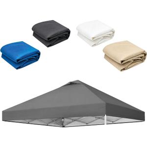 10x10ft Replacement Canopy Top with Air Vent— Instant Canopy Top Cover ONLY,Canopy Tent Top Cover for Straight Leg Canopy Frame - for Outdoor Garden Patio Sun Shade，No Frame (Dark Gray)