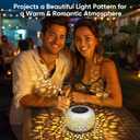 2 x Solar Lanterns Outdoor Waterproof: 2 Pack White Hollow Out Metal Solar Lights - 2 Lighting Colors Outside Garden Yard Porch Indoor Tabletop Retro Decorations - Unique Gifts for Women Mom Wife