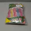 Rubber Cleaning Gloves 5 Pairs Kitchen Dishwashing Gloves Reusable for Household Washing Dishes Cleaning Gardening, Non-Slip Water Resistant Dish Gloves for Women Men, Medium