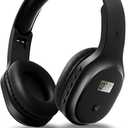 Wireless Headphones with FM Radio and Bluetooth 5.0, Rechargeable Portable Headset with Built-in Microphone, Lightweight and Comfortable Ear Muffs for Jogging, Mowing, Cycling, and More