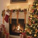 2 x 12Pcs Brown Long Velvet Christmas Tree Bows 24x15 Inch Vintage Large Small Velvet Christmas Staircase Garland Rustic Wreath Swag Bow with Twist Tie for Xmas Tree Topper Holiday Indoor Decoration