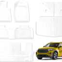 JUZISHU Floor Mats for Ford Explorer 6 Seater 2020-2024 Full Set All Weather Explorer Floor Mats for Ford Explorer Accessories 2024-2020