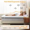 Extra Firm Mattress Topper King Size 4 Inch, Firm to Extra Firm Dual Sides Flippable Bed Topper for Back Pain, Premier High-Density Bed Topper with Washable Cover,No Smell,CertiPUR-US, 80" x 76"