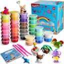 iFergoo Modeling Clay Kit - 36 Colors Magic Air Dry Clay for Kids, Ultra Light, Safe & Non-Toxic, School Art & Craft Project, Great Toy Gift for Boys and Girls