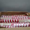 12 bags of red and white stripe flags
