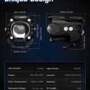 NOVSIGHT LED Pods Lights Driving Lights - 2'' with 8 Light Modes 2 Kinds Brackets, Waterproof Off Road LED Light Pod for Motorcycle Truck ATV UTV 5 Years Service (2 Inch White/Amber Driving Beam)