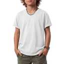 Mumucove Boys V Neck Short Sleeve T-Shirts, White, 7-8 Years (White)