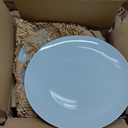 Amazon Basics Dinnerware Set, Microwave and Dishwasher Safe, Service for 6, 18-Piece Complete Kitchen, Plates, Dishes, Bowls, White Porcelain Coupe