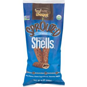 Sprouted Pretzel Shells, Homestyle Baked, Vegan, Certified OU Kosher and non-GMO, 8 Ounce Bag, Pack of 3, BBD 09/2026