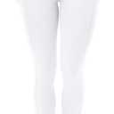 CHARMKING High Waisted Leggings for Women, Soft Tummy Control, Non See Through, Stretch Workout Yoga Pants for Running (White, M)