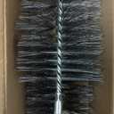 4" Chimney Steel Cleaning Brush with 1/4" Metric Thread Fitting for Insulated Chimneys, Stainless Steel or Metal Stove Pipes, Works with Most Chimney Rod Sets (4 Inch)