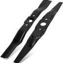 72511-VE1-020 & 72531-VE2-020 Lawn Mower Blade Set, Compatible with Hon da 21" HRB215 HRB216 HRB217 HRM215 HRR216 HRS216 HRT216, Replace 72511-VE1-010 72531-VE2-010 2-Pack