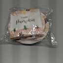 96 Pcs Fall Boho Pumpkin Party Plates and Napkins Set Baby Shower Happy Birthday Party Supplies Decorations for Kid Fall Leaves Pampas Grass Party Disposable Dinnerware Tableware Kit, Serves 24