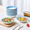 MUCHII 180 Count Paper Bowls 16 oz, Printed Soak Proof Disposable Bowls Bulk for Breakfast, Lunch, and Dinner Meals