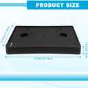 Front License Plate Bracket, Front Bumper License Tag, Black No Drill License Plate Without Screws, Compatible with Dodge Ram 1500 2019-2024, Replace OEM 68274215AE CH1068151