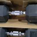 CAP Barbell Coated Dumbbell Weight | Multiple Options Pairs & Sets (50 lb - Set (25 lb x 2))