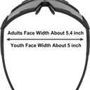 OMEKOL Two Sizes For Adults and Youth Sunglasses Sports Baseball Cycling Glasses Men Women MTB Bicycle Eyewear Outdoor (F12)