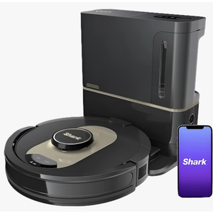 Shark AV2501AE AI Robot Vacuum with XL HEPA Self-Empty Base, Bagless, 60-Day Capacity, LIDAR Navigation, Perfect for Pet Hair, Compatible with Alexa, Wi-Fi Connected, Carpet & Hard Floor, Black