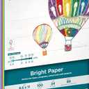 PrintWorks Bright Colored Paper, 24 lb, 4 Assorted Colors, FSC Certified, Perfect for School and Craft Projects, 100 Sheets, 8.5 x 11 Inch (00576), Single