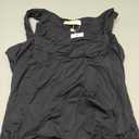 HOYAYO Women's Slim Fit Double-Layer Tank Top Square Neck Sleeveless Basic Fitted Tee Shirt (Medium, Black-chest Line)