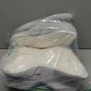 Cervical Neck Pillow for Pain Relief, Ergonomic Side Sleeper Pillow for Sleeping, Orthopedic Contour Memory Foam Bed Rest Pillows for Sleeping, Cooling Cervical Pillow for Back Stomach Sleepers (White & Grey)