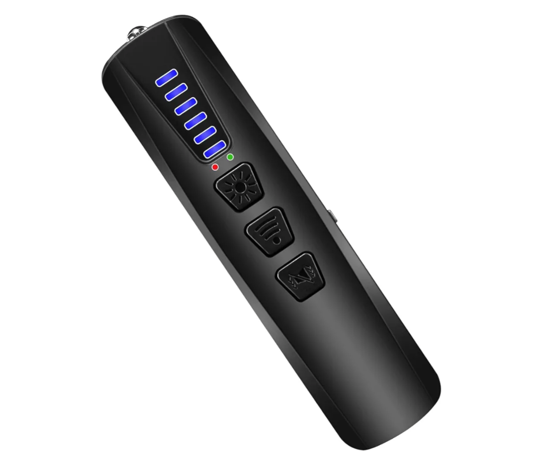 Dronewing AI Hidden Camera Detector, AntiSpy Camera Finder RF Signal & WiFi Scanner Hidden Devices Detector for GPS Trackers, 4 Modes for Hotel, Bathroom, Office, Car Travel Security (Black)