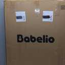 Babelio Baby Gate for Doorways and Stairs, 26"-40" Auto Close Dog Gate, PressGuard C5, Easy Install Pressure Mounted Gate, fits for Narrow and Wide Doorways, Safety Gate Door for Child and Pets (White)